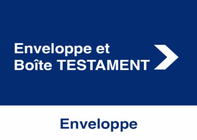 Enveloppe/matrice testament